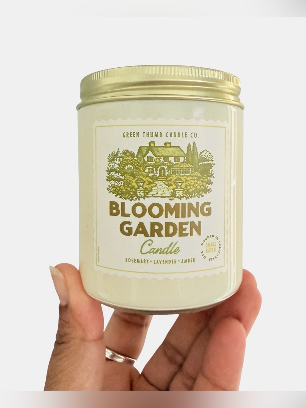 Leoben Company Blooming Garden Scented Candle Green Thumb Candle Co.